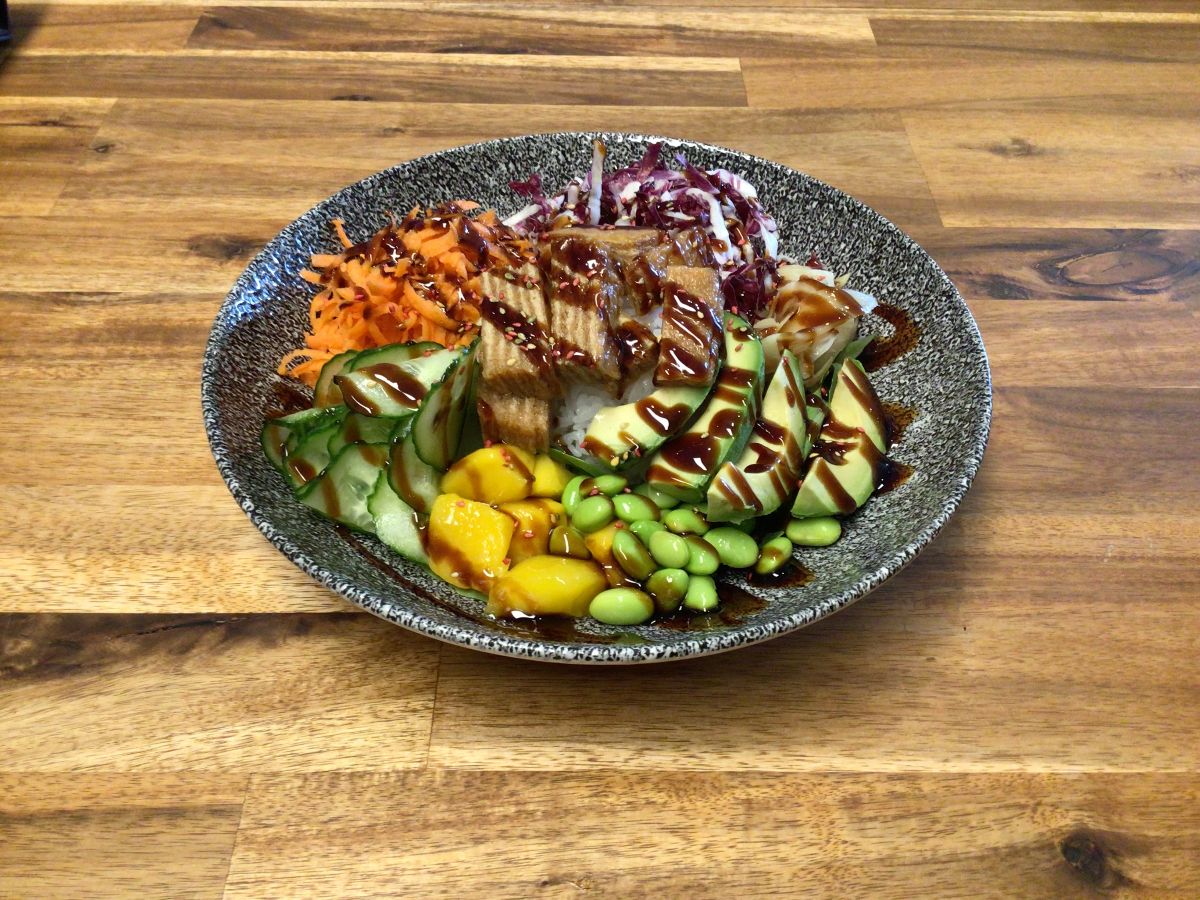 Poké bowl vegetarisk